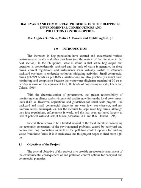 (PDF) Backyard and Commercial Piggeries In The .